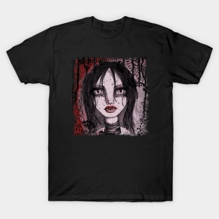 Vampire at My Door (Color Version) T-Shirt